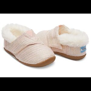 Rose cloud twill glimmer house slippers